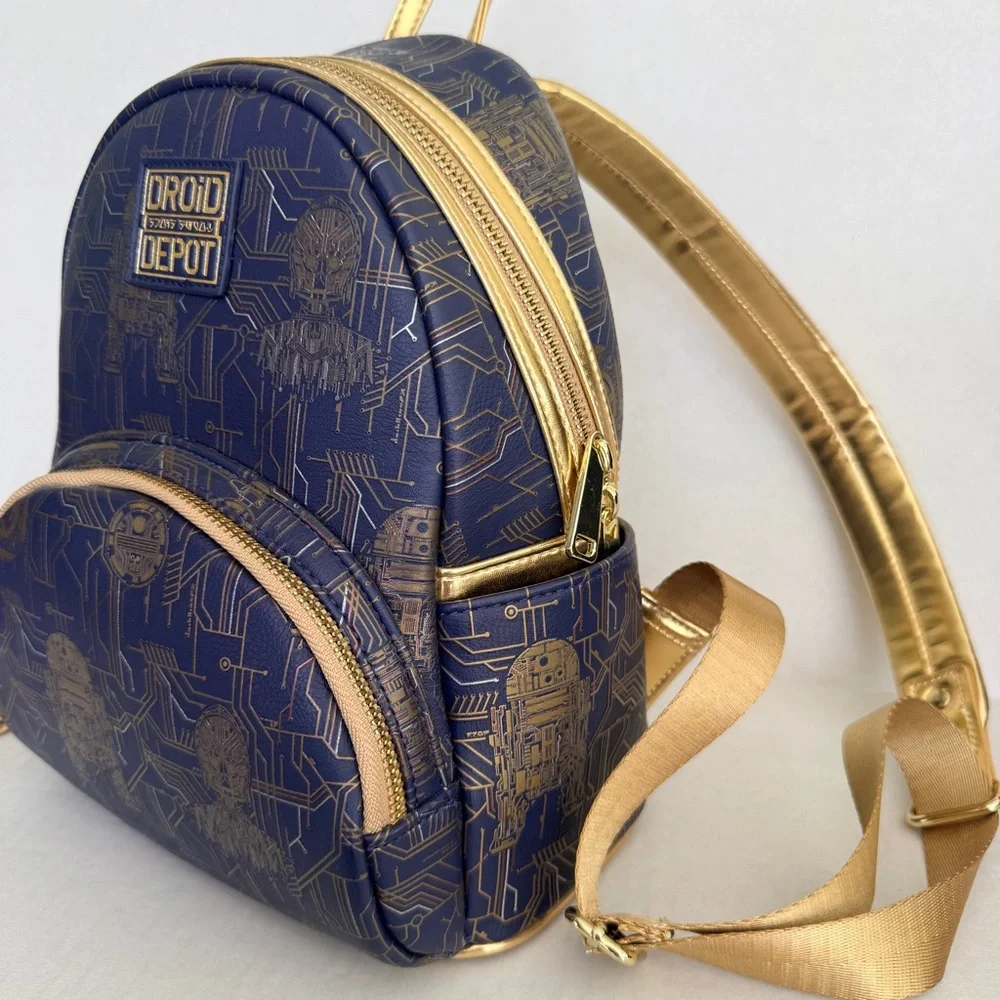 Disney Parks Star Wars Galaxy's Edge Droid Depot Loungefly Mini Backpack